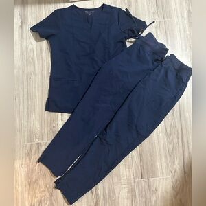 MANDALA NAVY SCRUBS XS